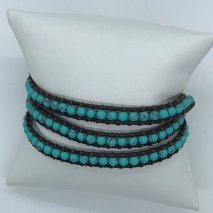 Turquoise wrap bracelet